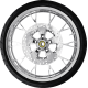 Coastal Moto Marlin Front Wheel - Chrome (21") | Rotors (11.8") | Dunlop Tire (130/60B21) - 0335-0015  PKG-MAR213CH-ABST